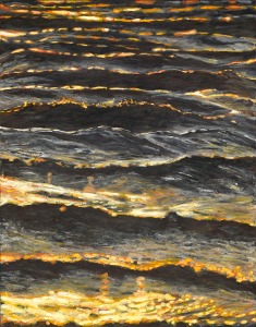Gold Waves, oil on linen, 50